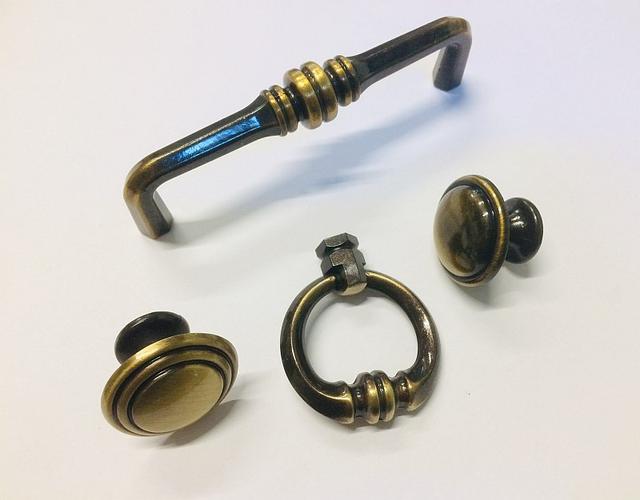 Ручки античная зеленая бронза для мебели