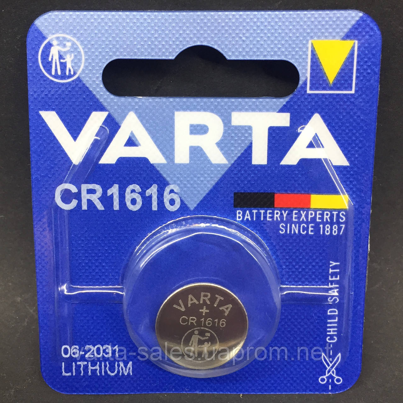 Батарейка Varta CR1616 (lithium-литиевая) - фото 1 - id-p1720126