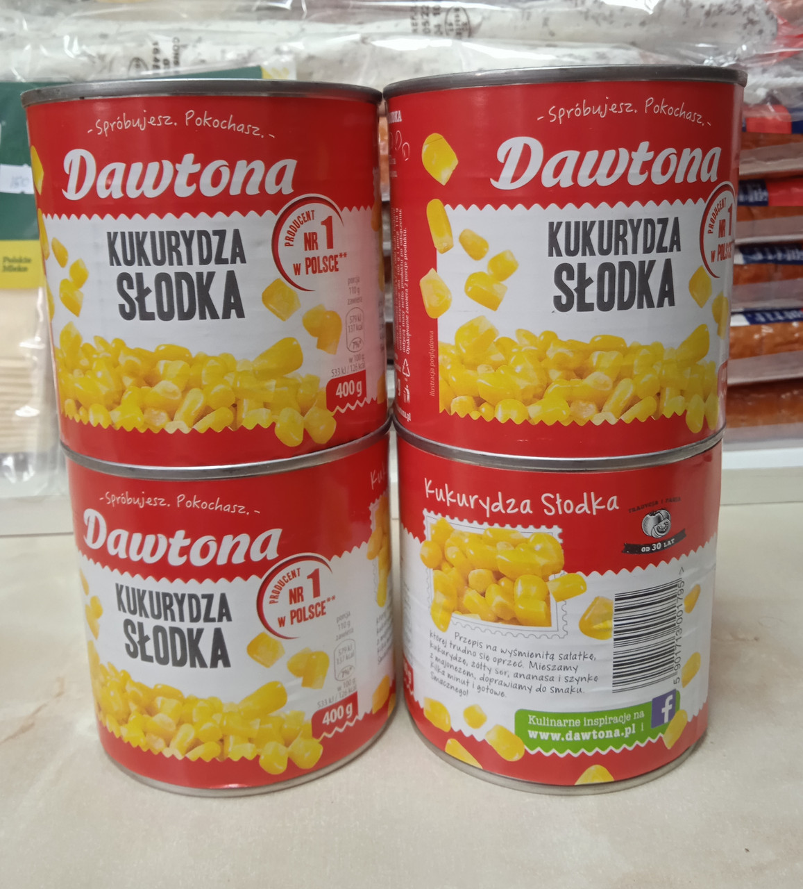 Кукуруза Dawtona Slodka, 400g. Польша - фото 1 - id-p1605039420