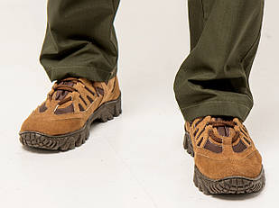 Напівберці демісезонні бежевого кольору із замшевої шкіри з тканинними вставками різнобарвні, розміри 40-46