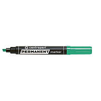 Маркер перманентный Centropen Permanent 8576, клиновидный пишущий узел, ширина линии 1-4,6 мм Зелёный
