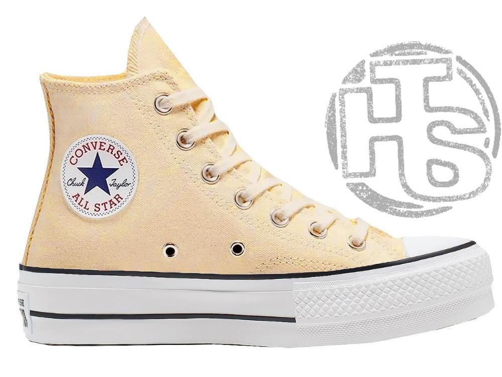 Жіночі кеди Converse Chuck Taylor High Sole Beige ALL07758