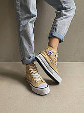 Жіночі кеди Converse Chuck Taylor High Sole Beige ALL07758, фото 3