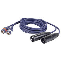 DAP FL26150 Кабель инсертный 2 XLR "папа"/2 RCA | 1,5м