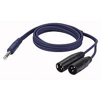 DAP FL36150 Кабель инсертный Stereo Jack/2 XLR "папа" | 1,5м