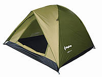 Палатка KingCamp сім'ї 3 тримічна (зелена)
