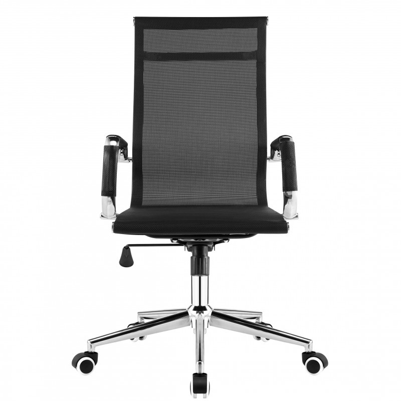 Кресло офисное Невада хром механизм Tilt сетка черная (СДМ мебель-ТМ) - фото 3 - id-p1605766736