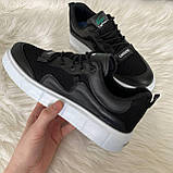 Кросівки Lacoste кеди чоловічі чорні на білій підошві демісезонні повсякденні стильні, фото 4