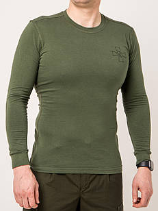 Лонгслів - футболка з довгим рукавом, колір олива Розміри S(46) M(48), L(50), XL(52), 2XL(54), 3XL(56)