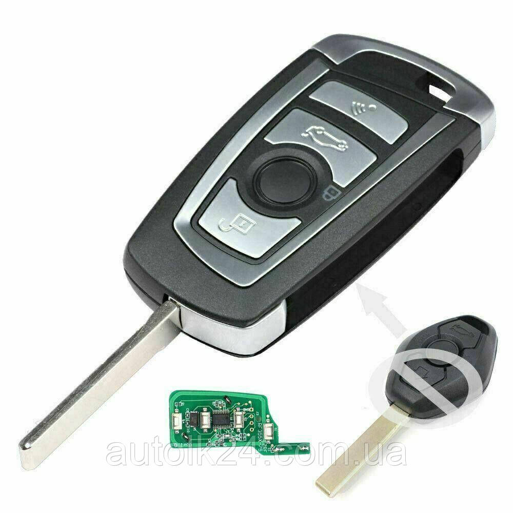 Викидний ключ (для переробки) BMW 868Mhz chip ID46 Cas 2