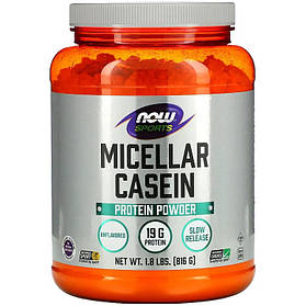 Міцелярний казеїновий протеїн NOW Foods, Sports "Instantized Micellar Casein" без смаку (816 г)