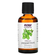 Ефірна олія перцевої м'яти NOW Foods, Essential Oils "Peppermint" чиста (59 мл)