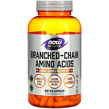 Амінокислоти з розгалуженим ланцюгом NOW Foods, Sports "Branched Chain Amino Acids" (240 капсул)