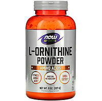 L-Орнитин NOW Foods, Sports "L-Ornithine Pure Powder" чистый порошок (227 г)