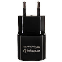 Зарядний пристрій Grand-X Quick Charge QС3.0 3.6V-6.5 V 3 A, 6.5V-9V 2A, 9V-12V 1.5A USB (CH-550B)