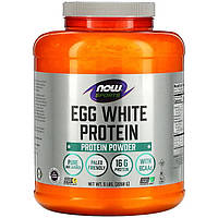 Яичный протеин NOW Foods, Sports "Egg White Protein Powder" без добавок (2268 г)