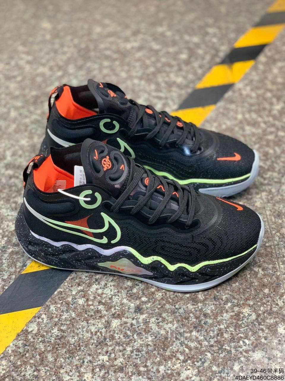 Eur36-46 Баскетбольні Кросівки Nike Air Zoom G. T. Run чорні кросівки, фото 1
