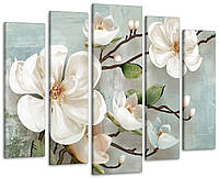 Модульная картина Цветы Белая орхидея Art-267_5 ( 80х118см )