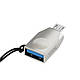 Переходник Hoco UA10 Micro to USB,Срібло, фото 3