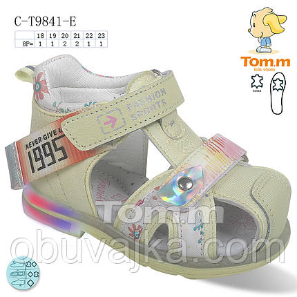 Літнє взуття оптом Босоніжки для дівчинки від виробника Tom m (рр 18-23), фото 2