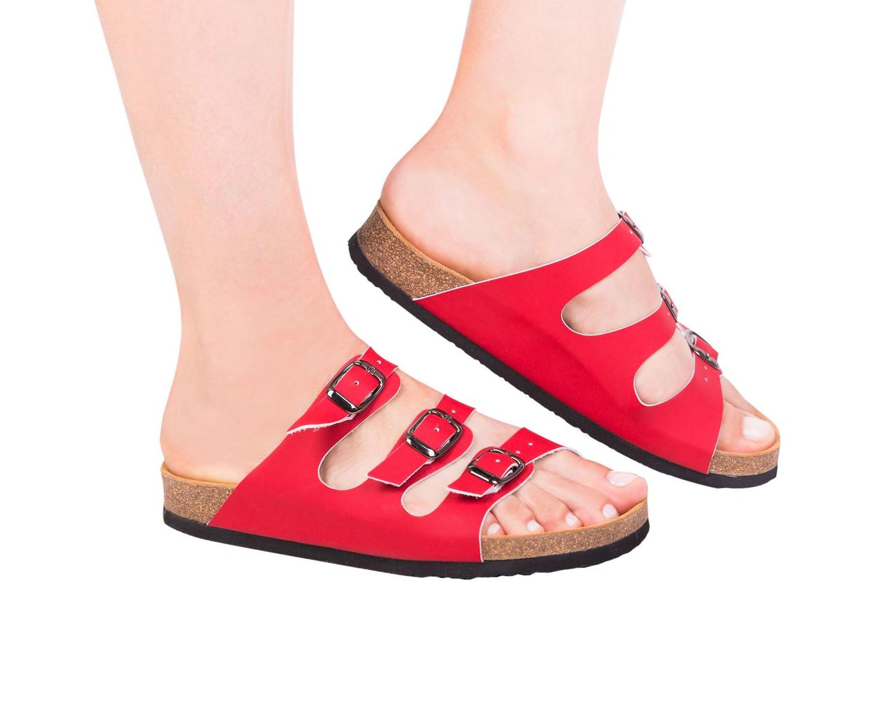 Анатомічні ортопедичні шльопанці (Червоні) - Foot Care FA-302
