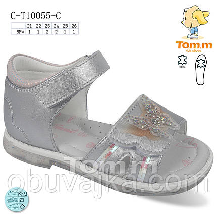 Літнє взуття оптом Босоніжки для дівчинки від виробника Tom m (рр 21-26), фото 2