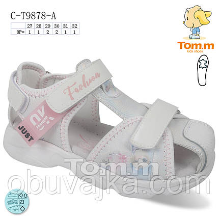 Літнє взуття оптом Босоніжки для дівчинки від виробника Tom m (рр 27-32), фото 2
