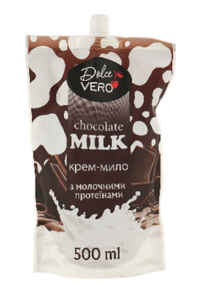 Крем-мило рідке "Dolce Vero" (запаска) Chocolate milk 500мл(16)