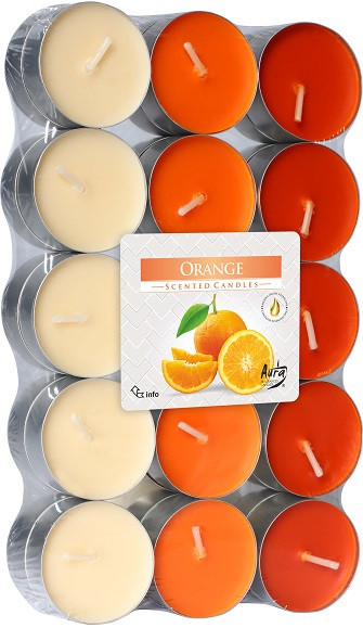 Свічка чайна ароматизована Апельсин 1.5 см 30 шт (p15-30-63)