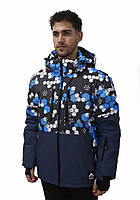 Куртка лыжная мужская Just Play Zola черный/синий (B1335-blue) - S