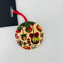 Іграшка на ялинку Art Keramic Новий рік AK-100-H 5,5 см ID 4228304, фото 5