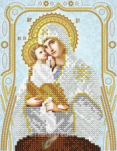Схема для вишивки бісером Почаївська ікона Божої Матері
