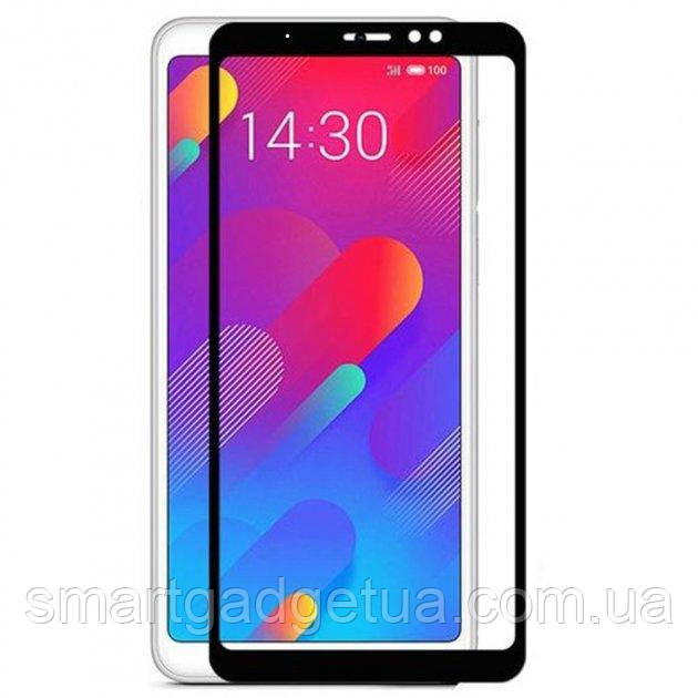 Захисне скло 3D 9H для смартфона телефона Meizu Note 8 з рамкою, Захоплення скло
