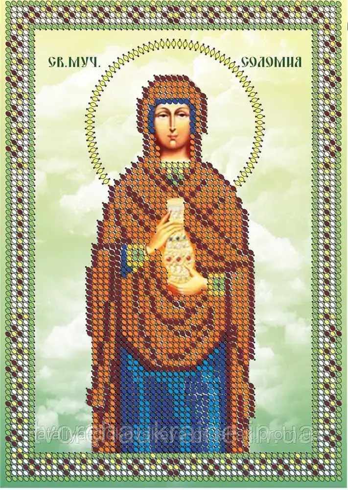 Схема для вишивки бісером Св. Муч.Соломія