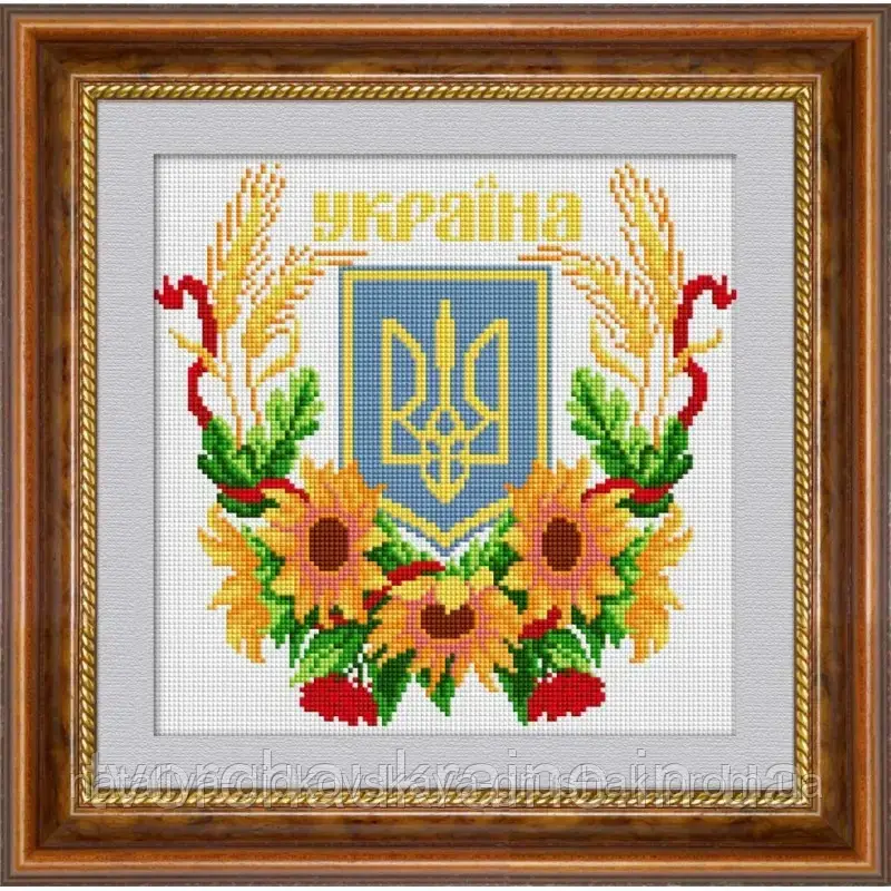 Набір для малювання квадратними камінням "Герб України 2" 30085
