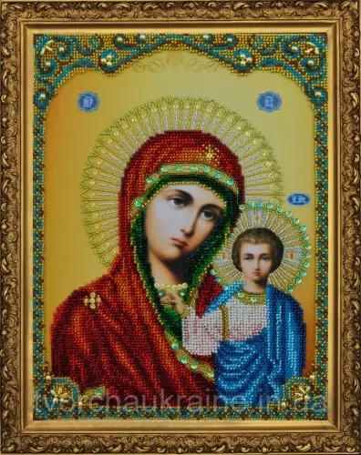 Набір для вишивання бісером Казанська Ікона Божої Матері