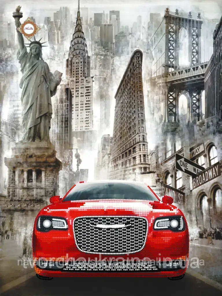 Схема для вишивання бісером The way to America
