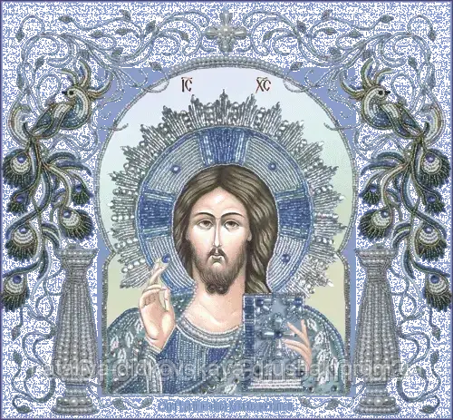 Набір для вишивки бісером БП-145 ХРИСТОС ВСЕДЕРЖИТЕЛЬ (в рамці)