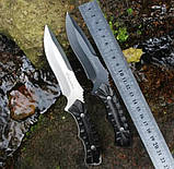 Ніж мисливський Columb OD105 Black товстий клинок, металева рукоять, якісна сталь., фото 9
