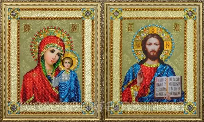Набір для вишивання бісером Вінчальні ікони