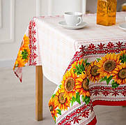 Лляна скатертина 110х150 см (кухонний стіл) Хуторянка