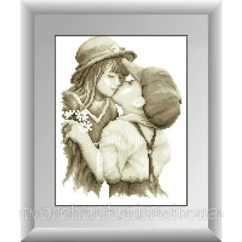 Перший поцілунок. Dream Art. Набір алмазної живопису (квадратні, повна) (002L)
