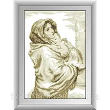 Мадонна з немовлям. Dream Art. Набір алмазної живопису (квадратні, повна) (010L)