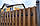 Металевий штахетник 105 мм, колір матовий двосторонній. Паркан, забор, огорожа, пліт., фото 4