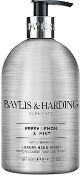 Парфумована рідке мило для рук Baylis & Harding Elements Lemon & Mint Hand Wash 500 мл