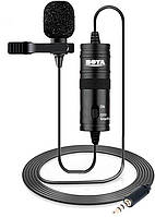 Петличний мікрофон BOYA BY-M1 для смартфона, камери, ПК, довжина 6 м, всеспрямований, з батарейкою