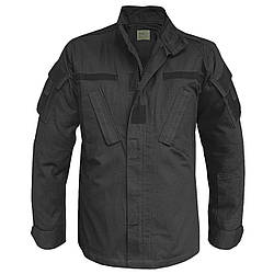 Кітель армійський тактичний польовий ACU колір чорний матеріал 100% бавовна рипстоп Mil-Tec Німеччина