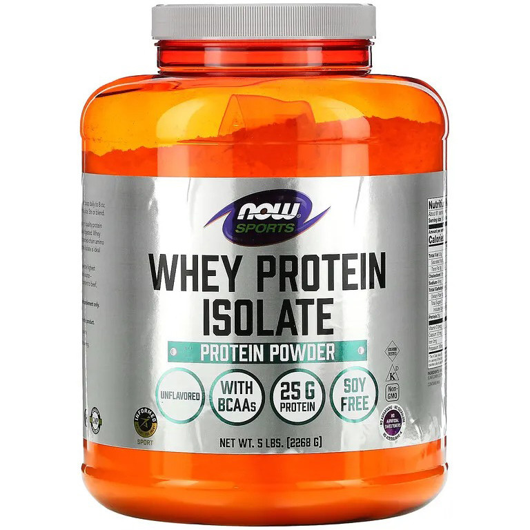 Изолят сывороточного протеина NOW Foods, Sports "Whey Protein Isolate ...
