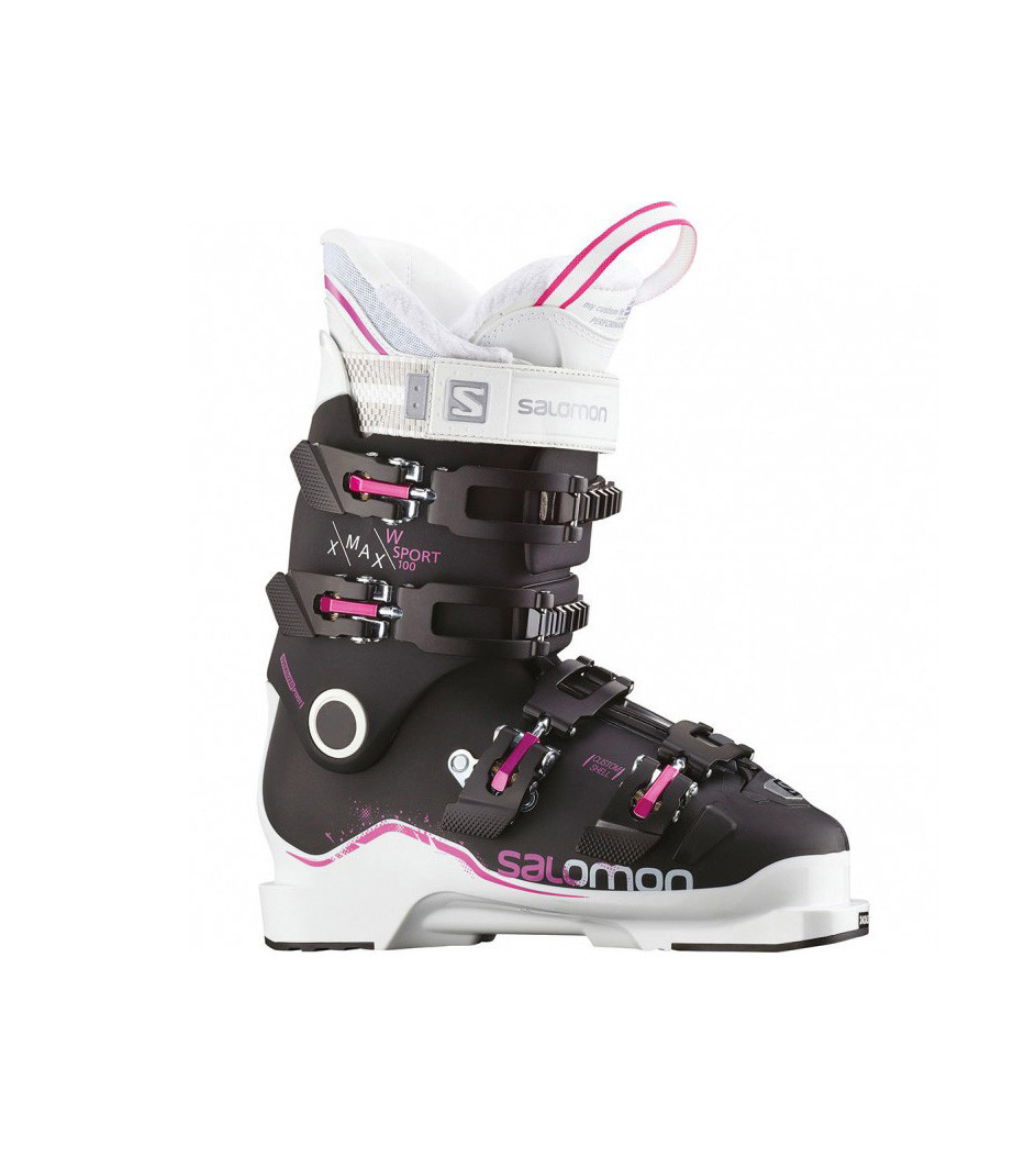 Черевики гірськолижні жіночі Salomon X Max Sport W 100 37 Black-White