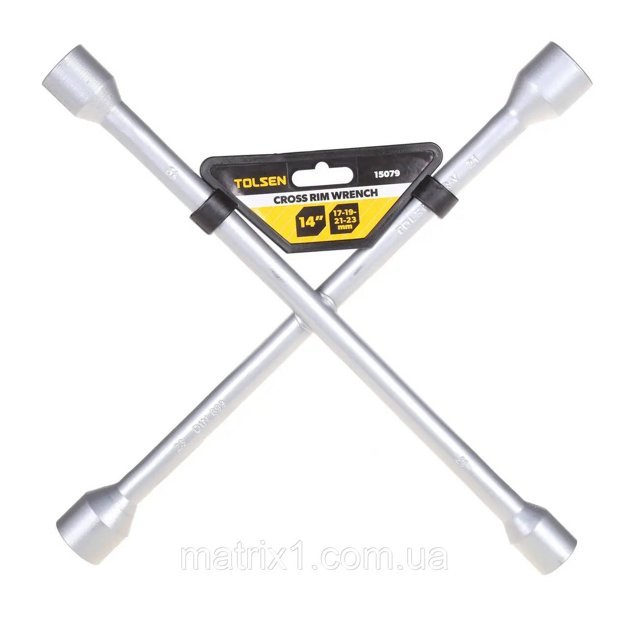 Балонний ключ 355 мм 17-19-21-23 мм TOLSEN 15079, фото 1